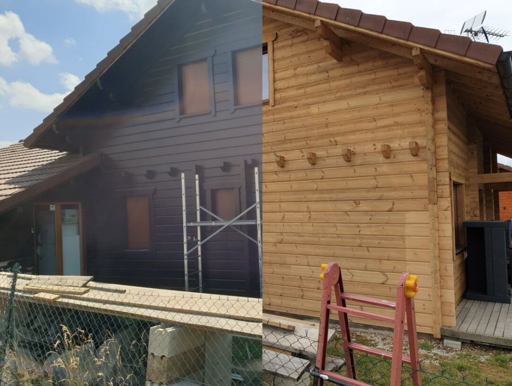 Traitement de chalets à Montbéliard